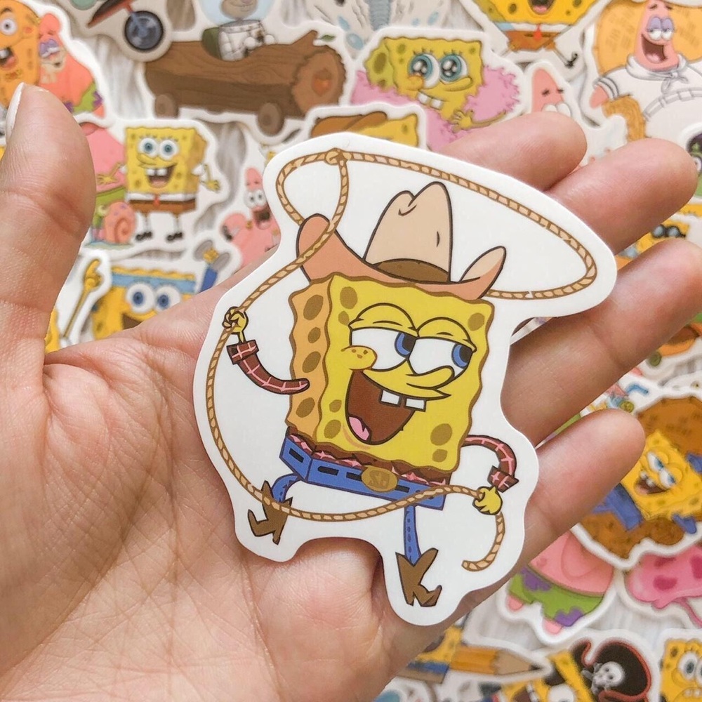 25 Random SpongeBob Stickers.
